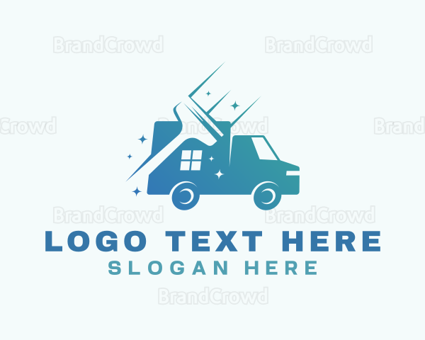 Cleaning Squeegee Van Logo