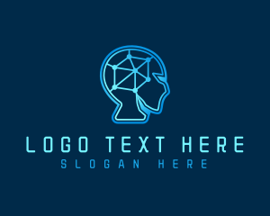 Brain - Artificial Mind Intelligence logo design