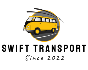 Yellow Kombi Van logo design