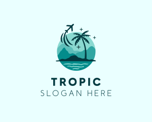 Beach Island Tourism  logo design