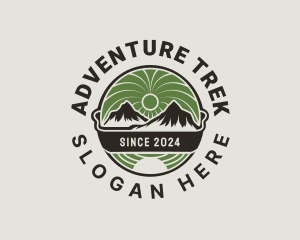 Backpacking - Mountain Travel  Outdoor logo design
