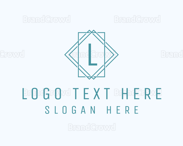 Simple Diamond Tile Logo