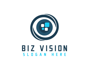 Virtual Reality Eye logo design