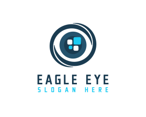 Virtual Reality Eye logo design