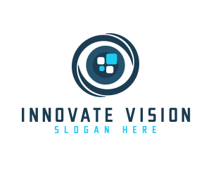 Virtual Reality Eye logo design