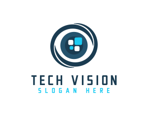Future - Virtual Reality Eye logo design