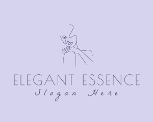 Elegant Woman Beauty Model logo design