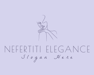 Elegant Woman Beauty Model logo design