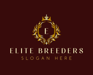 Premium Crown Shield logo design