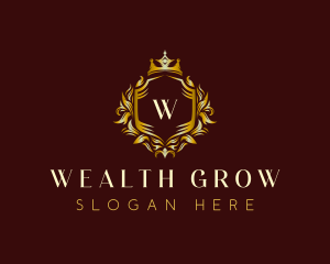 Premium Crown Shield logo design