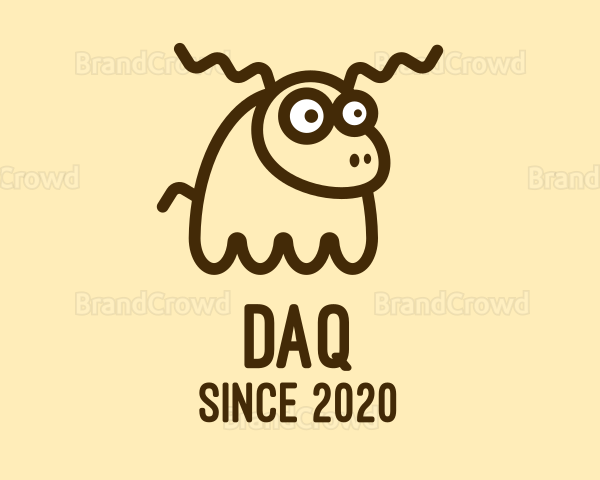 Confused Deer Character Logo