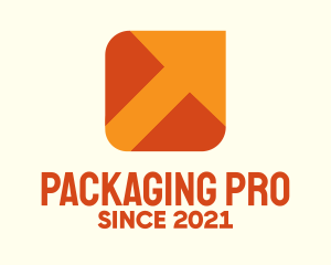 Packaging - Orange Package Delivery Arrow logo design