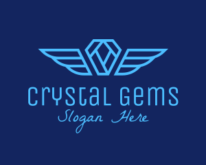 Winged Diamond Jewelry  logo design