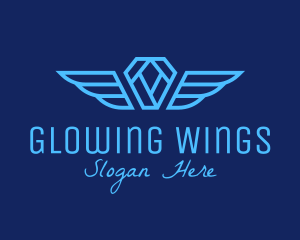 Winged Diamond Jewelry  logo design