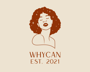 Woman - Kinky Hair Salon logo design