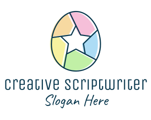 Colorful Egg Star  logo design