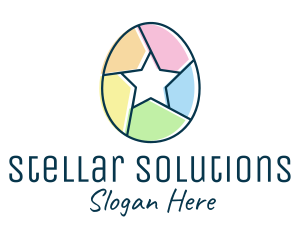 Star - Colorful Egg Star logo design