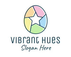 Colorful - Colorful Egg Star logo design