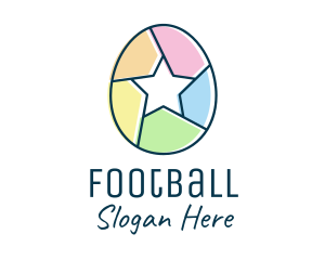 Egg - Colorful Egg Star logo design