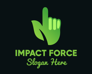 Activism - Green Environmental Hand logo design