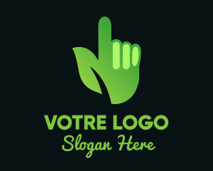 Tree Planting - Green Environmental Hand logo design