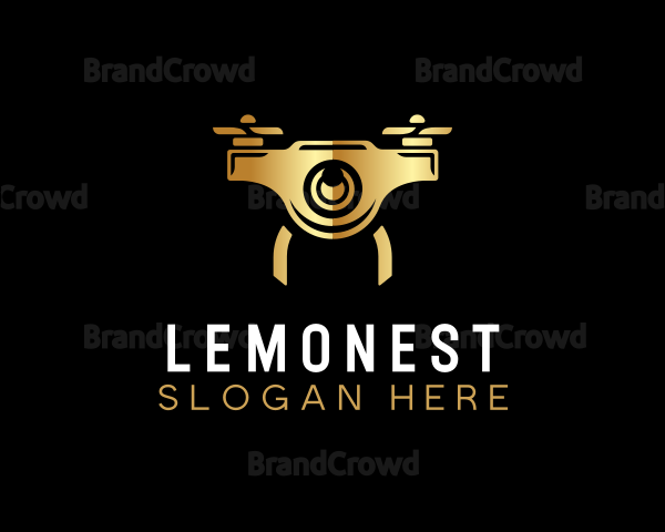 Premium Drone Lens Logo