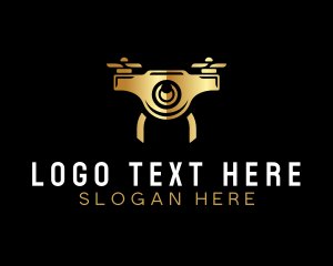 Vlogging - Premium Drone Lens logo design