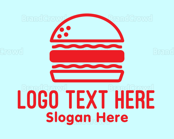 Red Burger Restaurant Logo