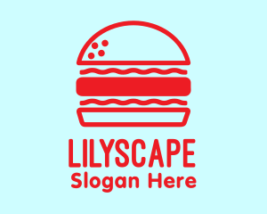 Red Burger Restaurant  logo design