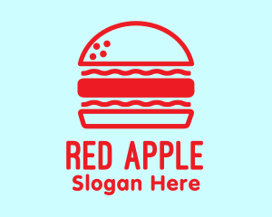 Red - Red Burger Restaurant logo design