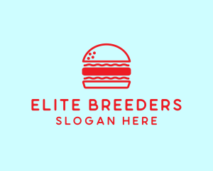 Red Burger Restaurant  logo design