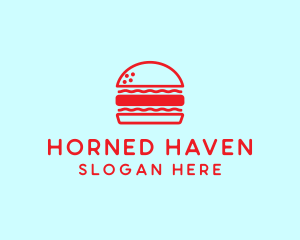 Red Burger Restaurant  logo design