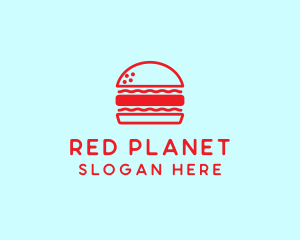 Red Burger Restaurant  logo design