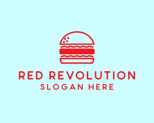 Red Burger Restaurant  logo design