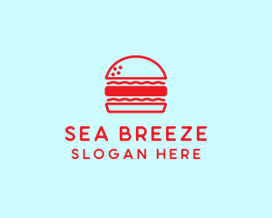 Red Burger Restaurant  logo design