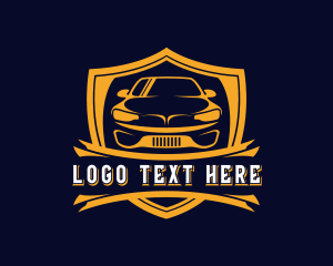 Transportation - Automobile Car Shield logo design