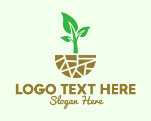 Organic Farm - Natural Organic Gardening logo design