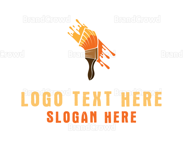 Paint Brush Splat Logo