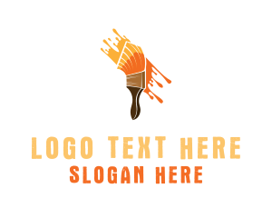 Design - Paint Brush Splat logo design