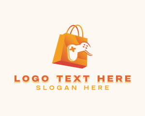 Shopping Bag - Gaming Console Shopping App logo design