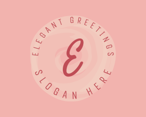 Feminine Watercolor Circle logo design