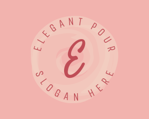 Feminine Watercolor Circle logo design