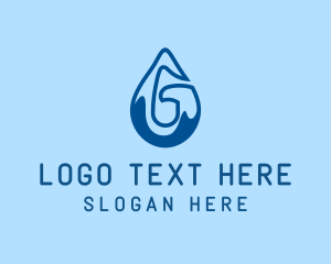 Droplet Letter G Logo
