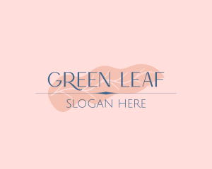 Wellness Lifestyle Leaf logo design