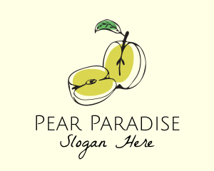 Pear - Minimalist Pear Fruit logo design