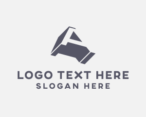 Contractor - Modern Structure Letter A logo design