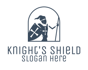 Knight - Medieval Knight Armor logo design