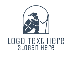 Medieval - Medieval Knight Armor logo design