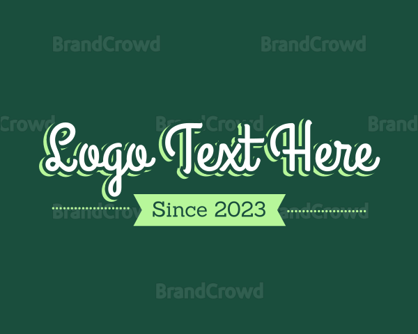 Green Magical Text Logo