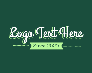 Magic - Green Magical Text logo design